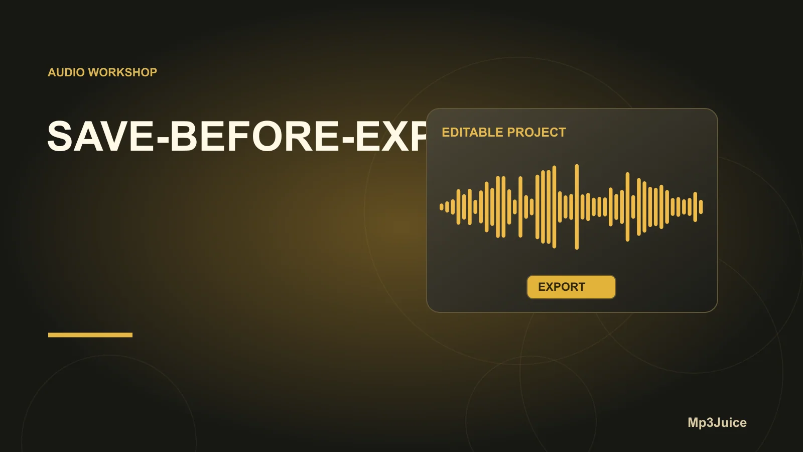 Save an Editable Audacity Project Before Exporting