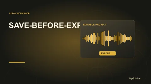 Save an Editable Audacity Project Before Exporting